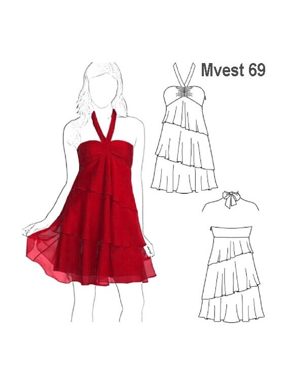 VESTIDO VUELOS MUJER 0969