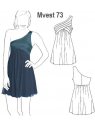 VESTIDO UN HOMBRO MUJER 0973