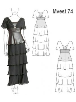 VESTIDO FIESTA MUJER 0974