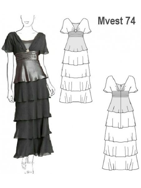 VESTIDO FIESTA MUJER 0974