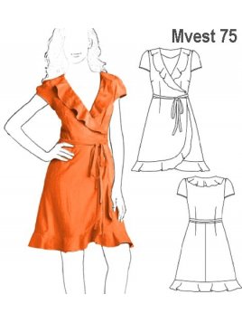 VESTIDO CRUZADO MUJER 0975