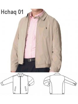 CHAQUETA CIERRE HOMBRE, ELíSTICO INTERIO