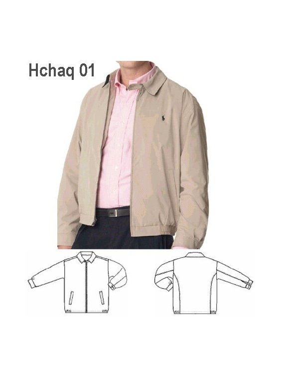 CHAQUETA CIERRE HOMBRE, ELíSTICO INTERIO