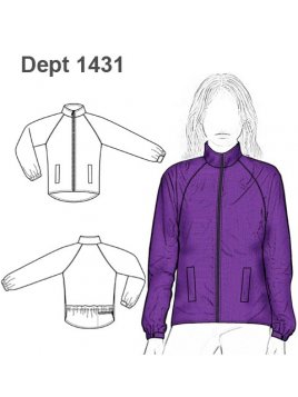 CHAQUETA RAGLAN IMPERMEABLE MUJER