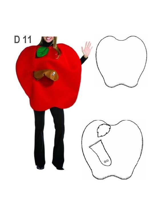 DISFRAZ DE MANZANA 0911