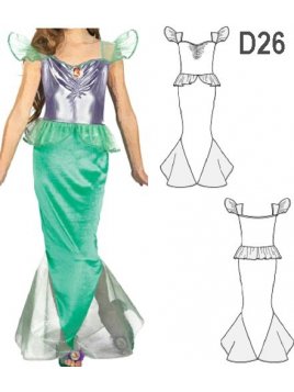 DISFRAZ DE SIRENA 0926