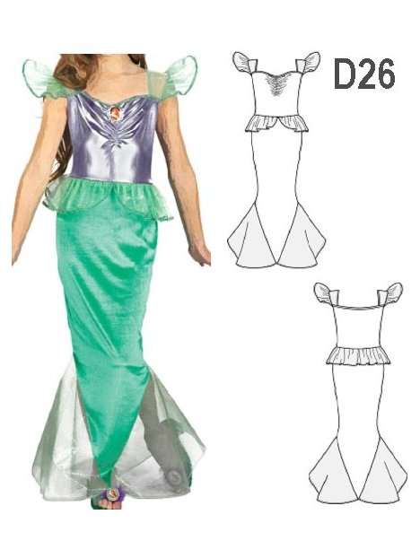 DISFRAZ DE SIRENA 0926