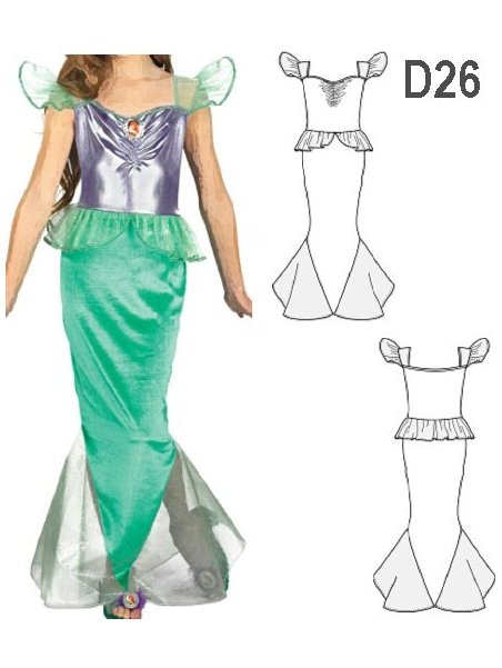 DISFRAZ DE SIRENA 0926