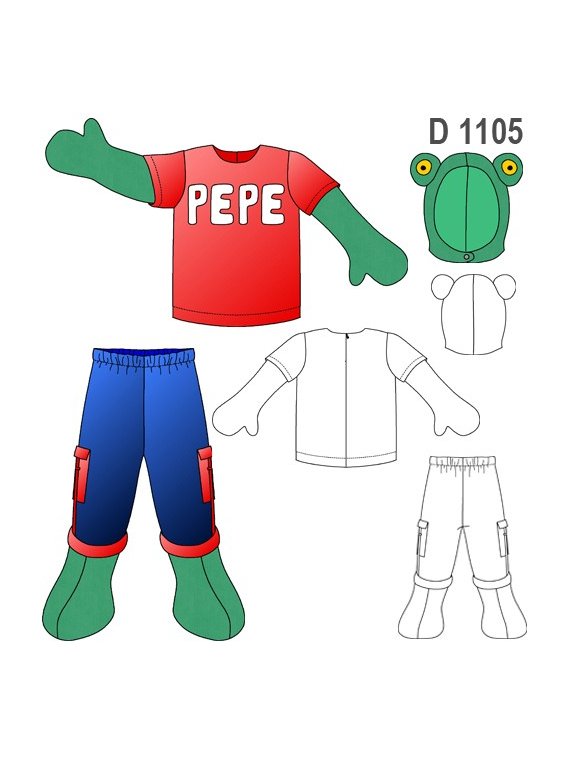 DISFRAZ DE SAPO TV 1105