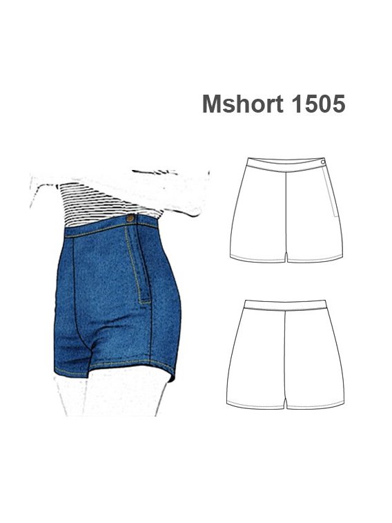 SHORT TIRO ALTO MUJER 1505
