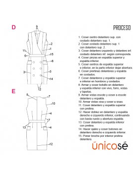 VESTIDO CRUZADO MUJER 1910