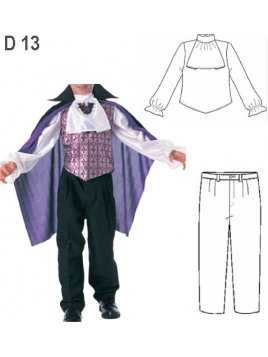 DISFRAZ DE DRACULA INFANTIL 0913