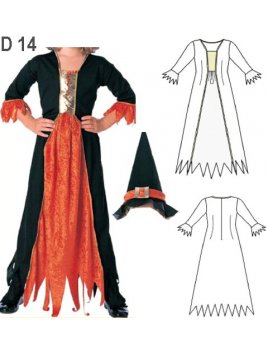 DISFRAZ DE BRUJA INFANTIL 0914