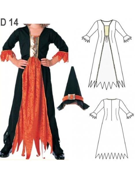 DISFRAZ DE BRUJA INFANTIL 0914