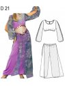 DISFRAZ BAILARINA ARABE ADULTO 0921
