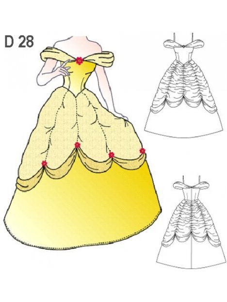 DISFRAZ PRINCESA DE CUENTO INFANTIL 0928