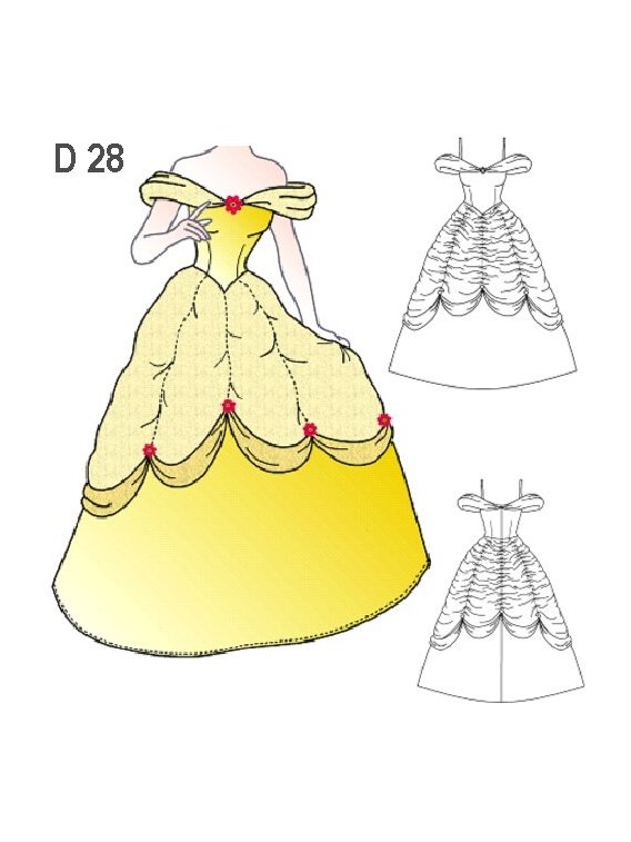 DISFRAZ PRINCESA DE CUENTO INFANTIL 0928
