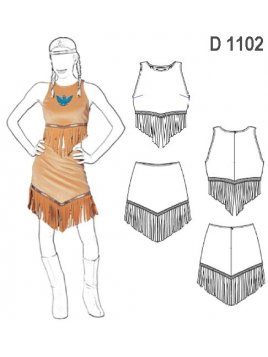 DISFRAZ DE INDIECITA 1102