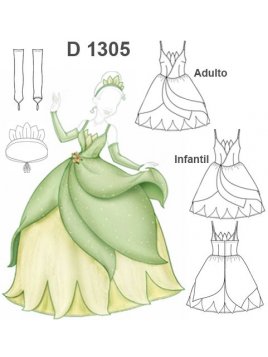 DISFRAZ PRINCESA DE CUENTO D 1305