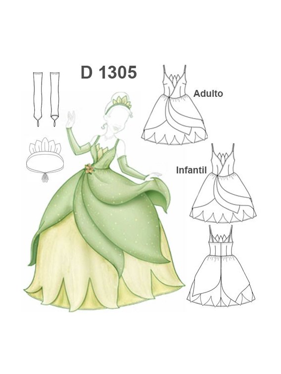 DISFRAZ PRINCESA DE CUENTO D 1305