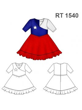 VESTIDO HUASA BEBE RT 1540