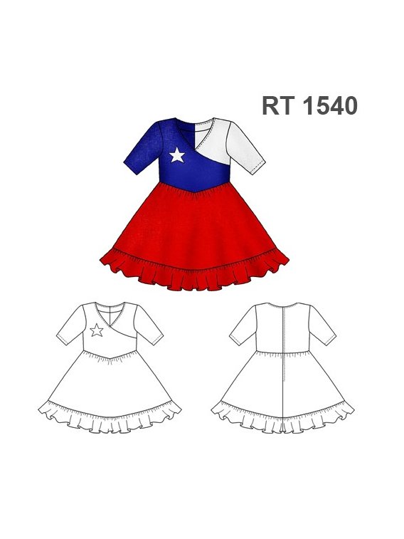 VESTIDO HUASA BEBE RT 1540