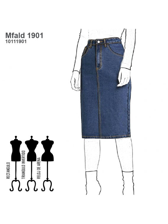 FALDA TUBO MUJER 1901