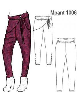 PANTALON TIRO LARGO MUJER 1006