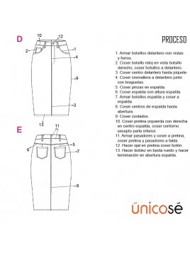 FALDA TUBO MUJER 1901