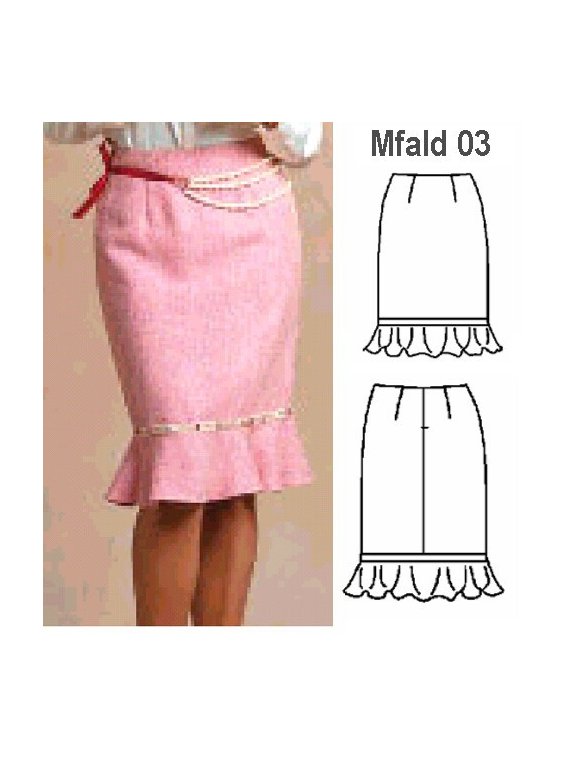 FALDA CHANEL MUJER, FORRO INTERIOR.