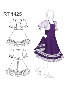 VESTIDO DE HUASA INFANTIL RT 1425