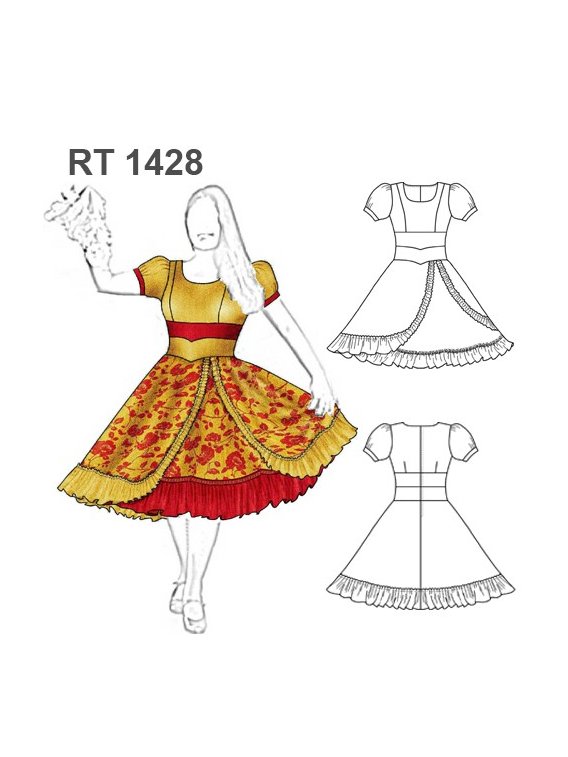 VESTIDO DE HUASA RT 1428