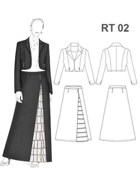 TRAJE HUASA ELEGANTE RT 0902