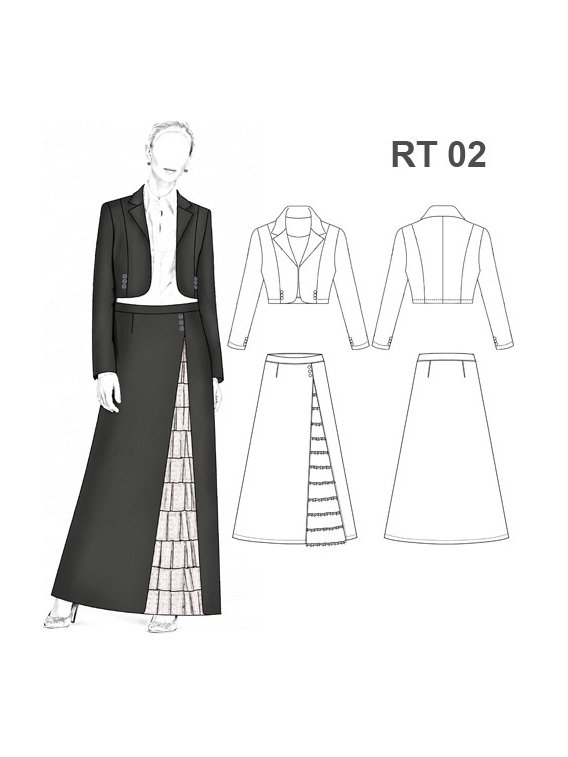 TRAJE HUASA ELEGANTE RT 0902