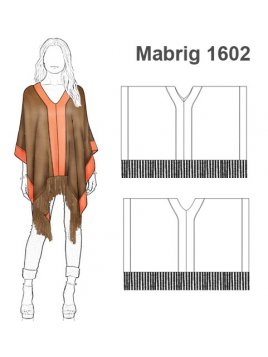 ABRIGO CAPA PONCHO MUJER 1602