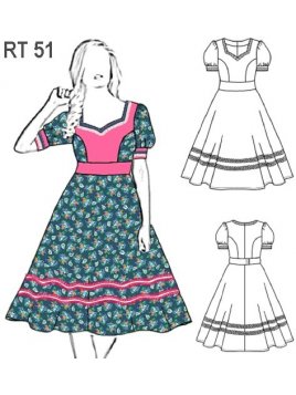 VESTIDO DE HUASA ADULTO RT 0951