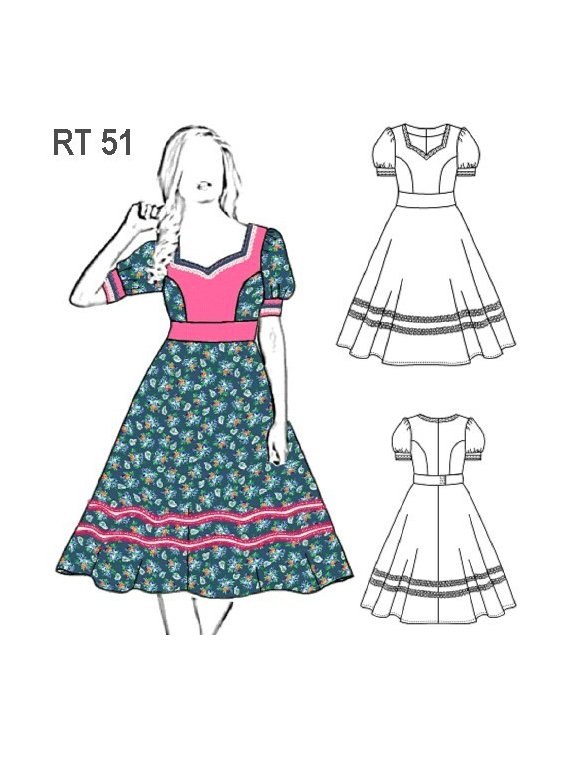 VESTIDO DE HUASA ADULTO RT 0951
