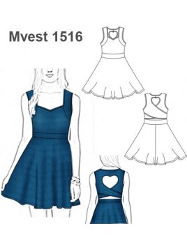 VESTIDO CORAZON ESPALDA MUJER