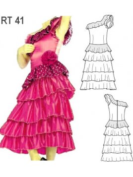 VESTIDO ESPAÑOLA ADULTO RT 0941