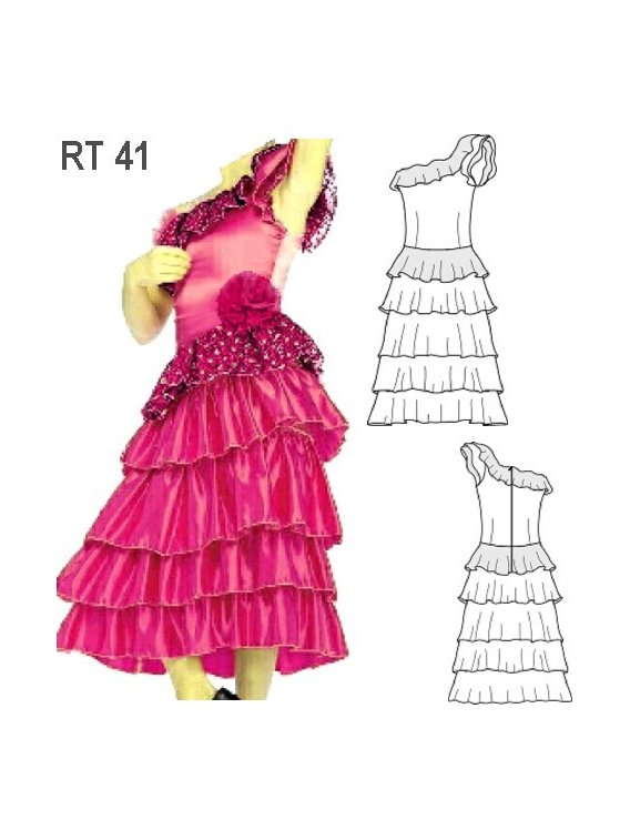 VESTIDO ESPAÑOLA ADULTO RT 0941