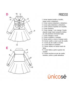 VESTIDO EVASE BEBE 1901