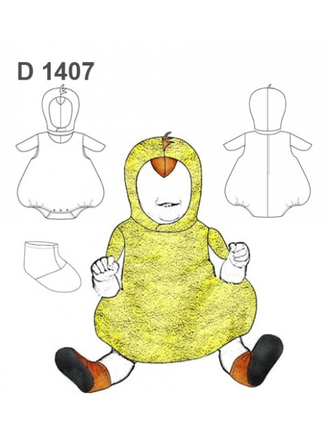DISFRAZ DE POLLO BEBE 1407