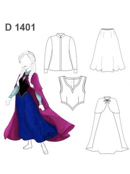 DISFRAZ PRINCESA DE CUENTO D 1401