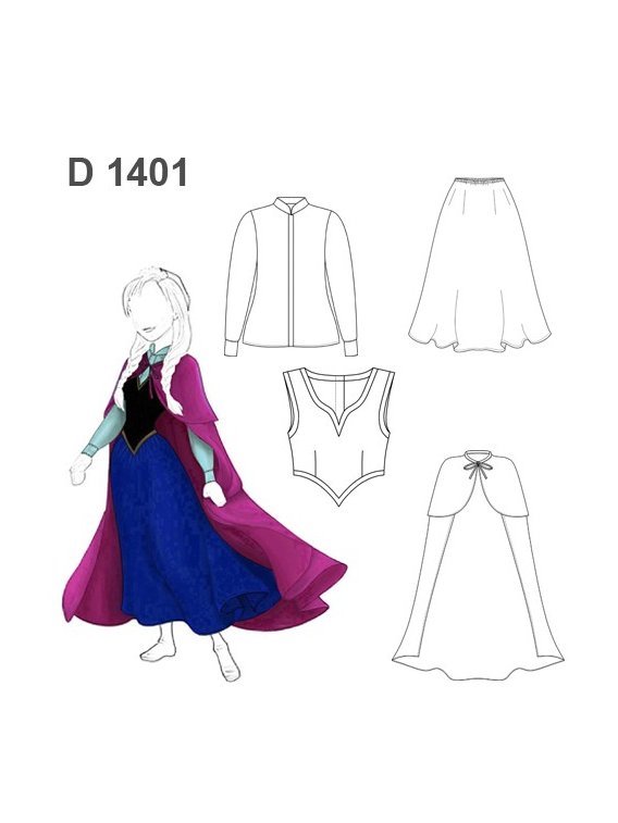 DISFRAZ PRINCESA DE CUENTO D 1401