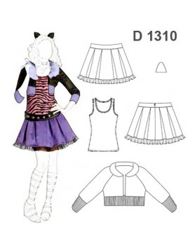 DISFRAZ DE NIÑA LOBA 1310