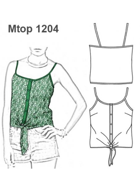 TOP ENCAJE CON AMARRAS