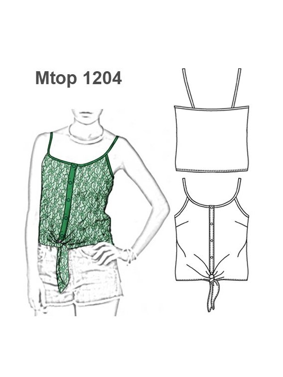 TOP ENCAJE CON AMARRAS