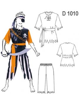 DISFRAZ DE PIRATA INFANTIL 1010