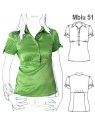 BLUSA CIERRE COSTADO MUJER, CORTE BAJO B