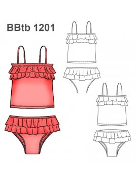 TRAJE DE BAÑO TANKINI BEBE 1201